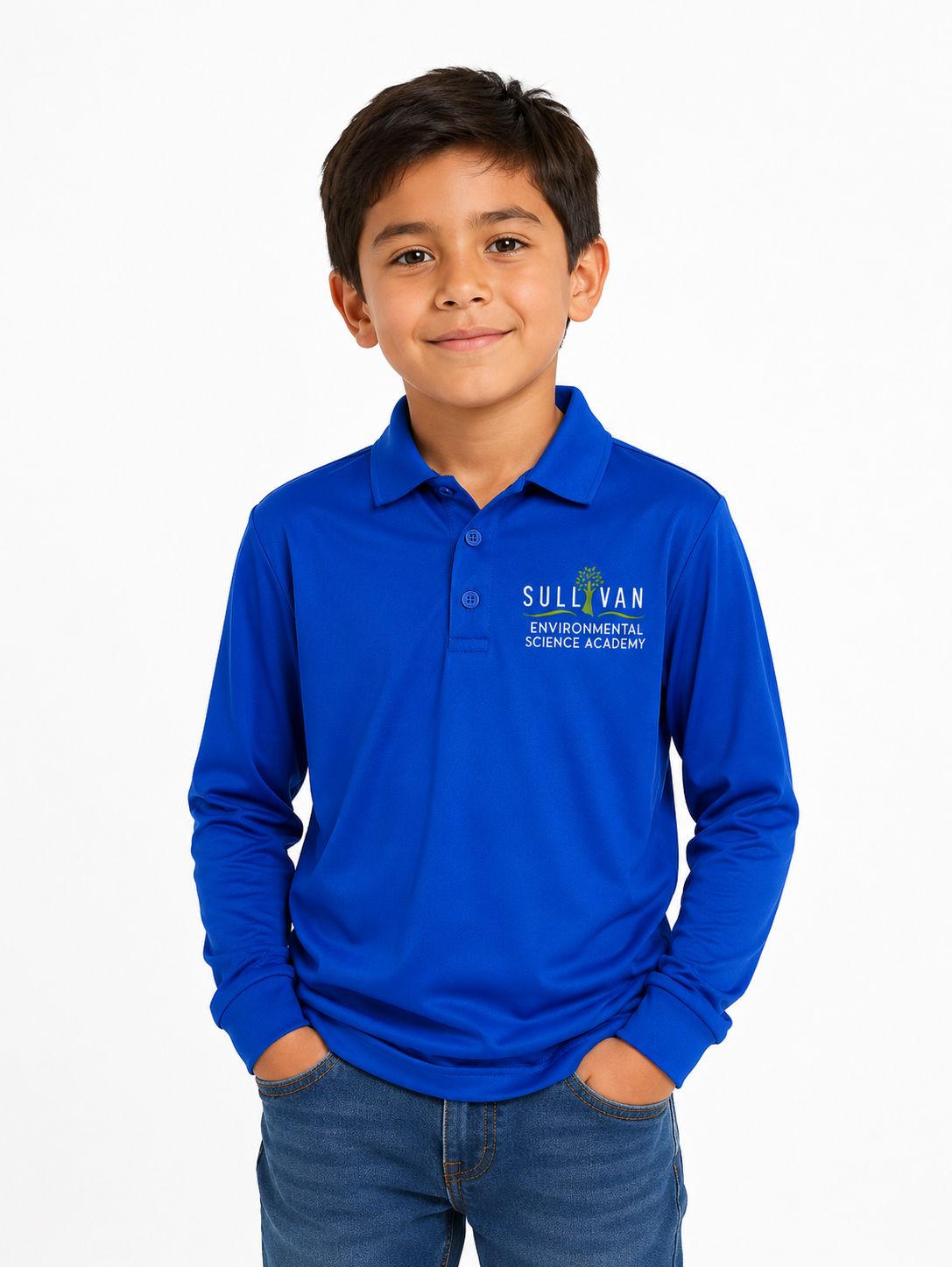 Sullivan Long Sleeve Polo Embroidery Logo