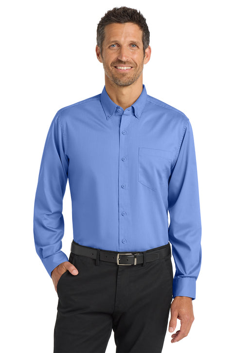 SuperPro™ Twill Long Sleeve Dress Shirt (Logo Included)