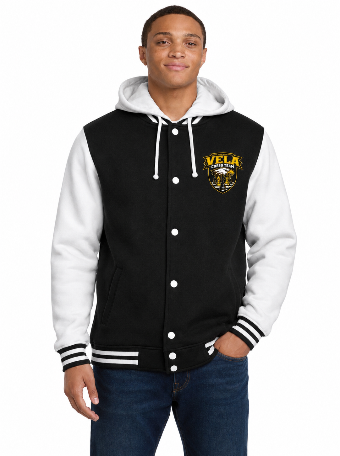 Chess Team official Letterman Varsity Jacket Embroidery Logo