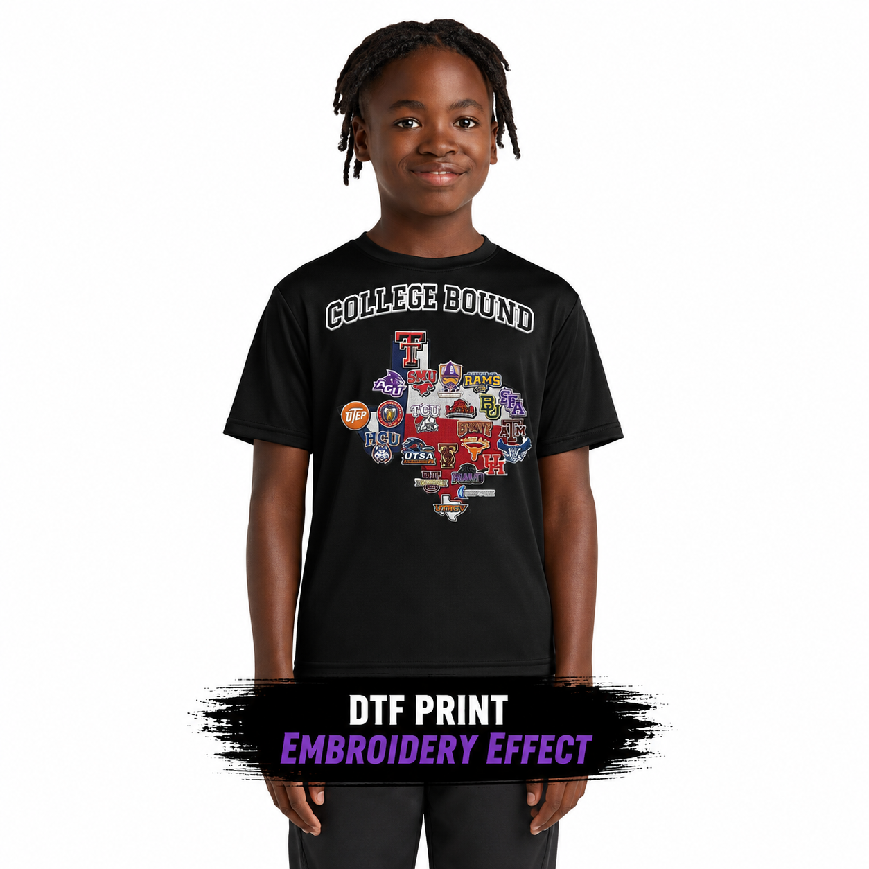 College Bound T-Shirt Dry Zone Gonzalez Elementary