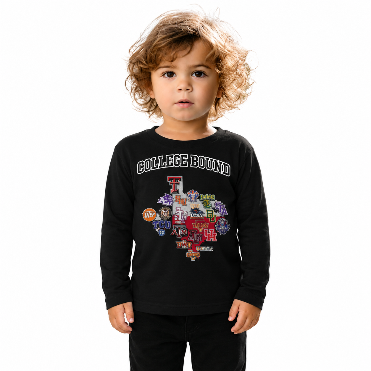 Toddler Xtreme-Tek Long Sleeve Shirt DTF COLLEGE BOUND Gonzalez Elementary School