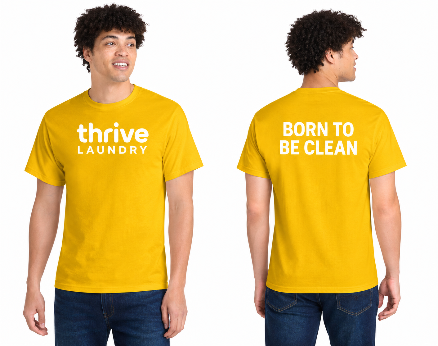 Cotton Tee DTF Logo Thrive Laundry