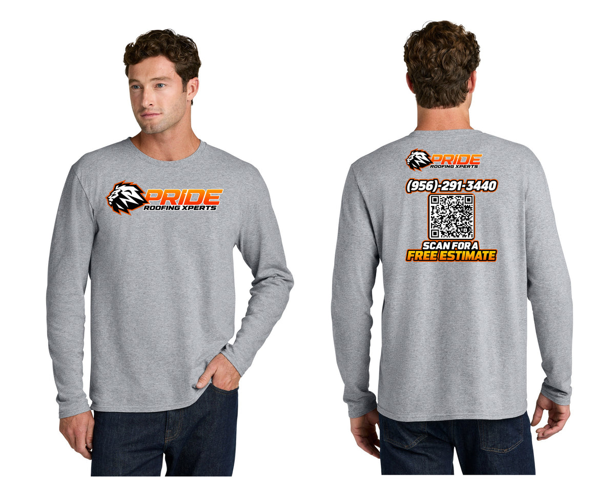 Easy Cotton Long Sleeve Tee DTF Logo