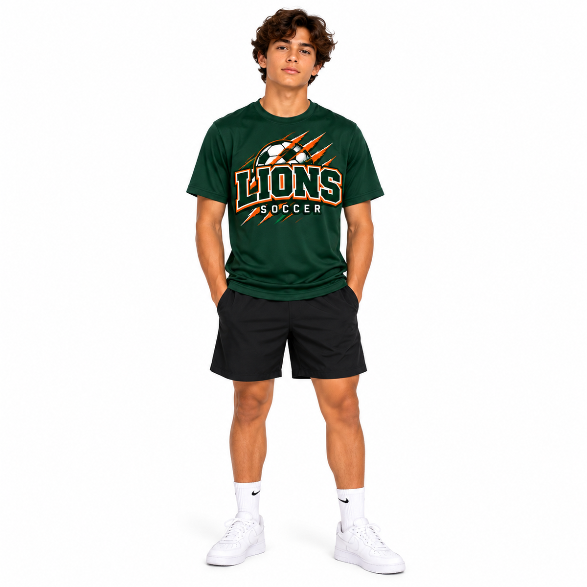 Lucio Lions Soccer β Athlete T-Shirt