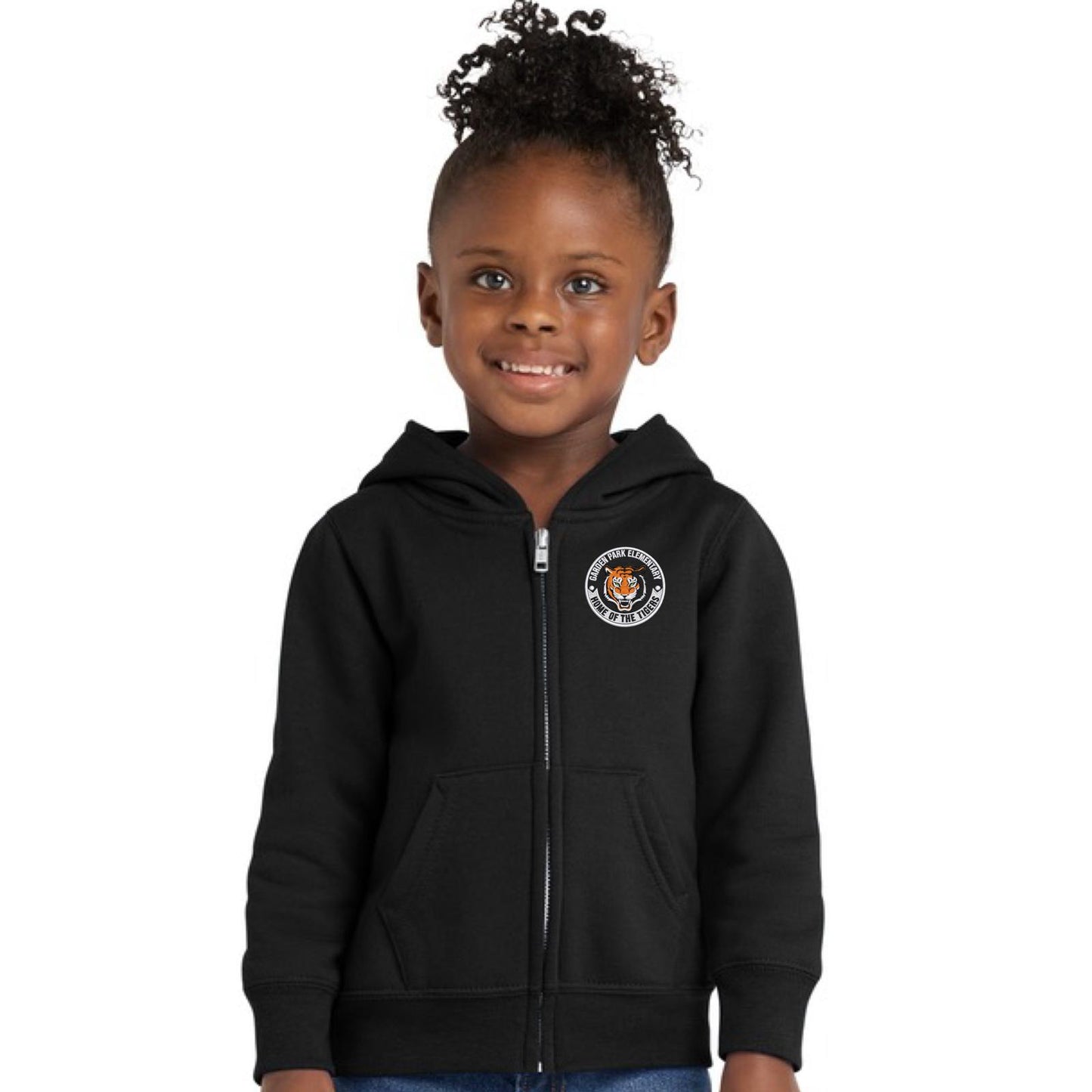 Garden Park Toddler Core Fleece Full-Zip Hooded Sweatshirt Embroidery Logo