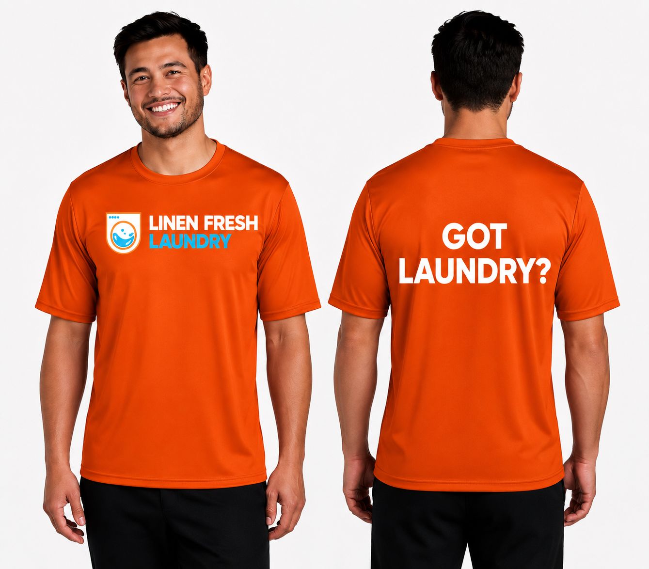 Performance T-Shirt Dry Zone DTF Logo LINEN FRESH ORANGE