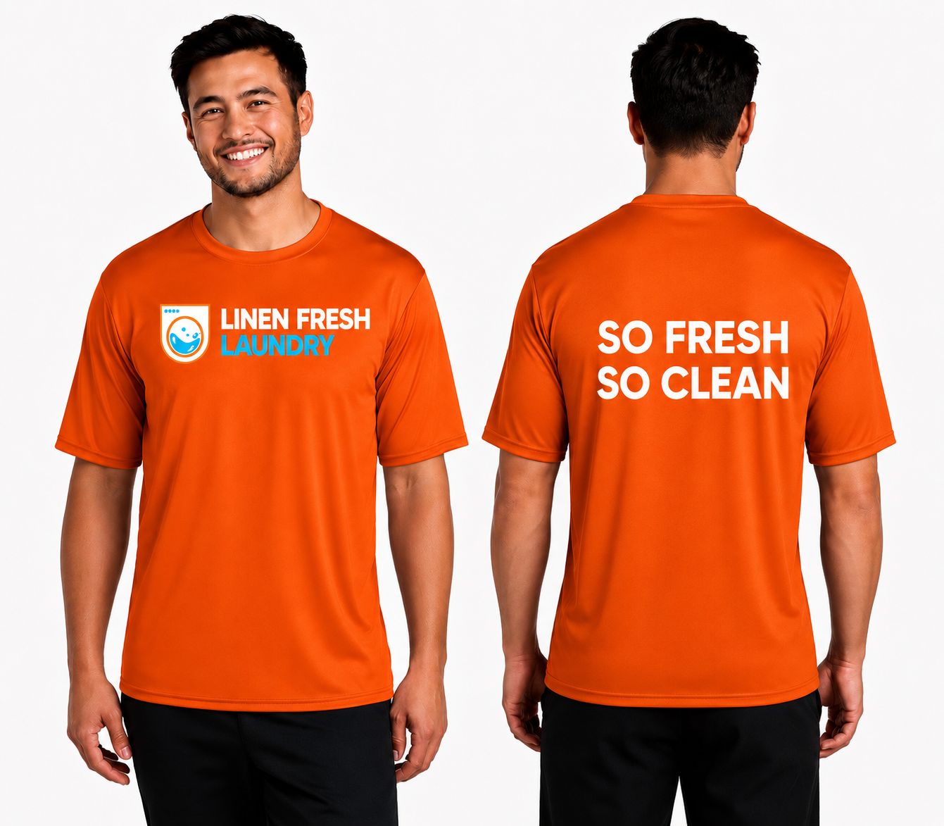 Performance T-Shirt Dry Zone DTF Logo LINEN FRESH ORANGE