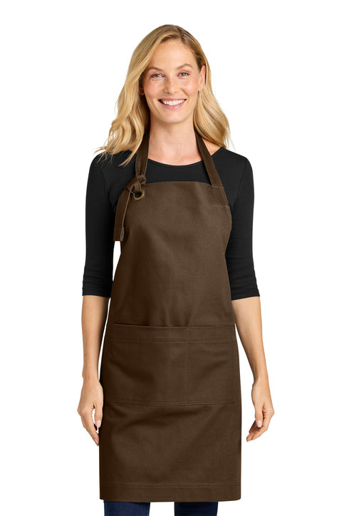Heavy Twill Bib Apron (Family Name/Monogram Included)