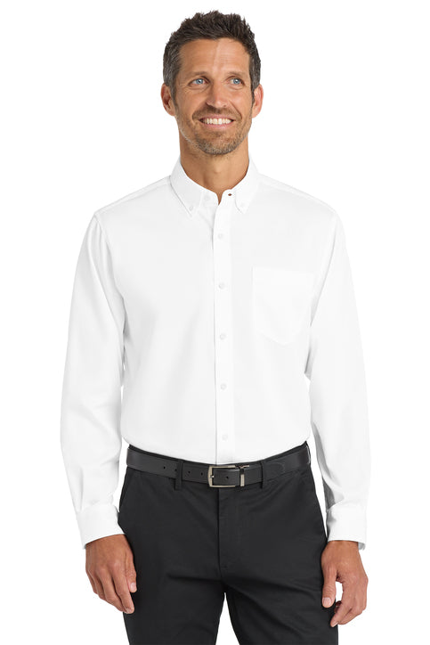 SuperPro™ Twill Long Sleeve Dress Shirt (Logo Included)