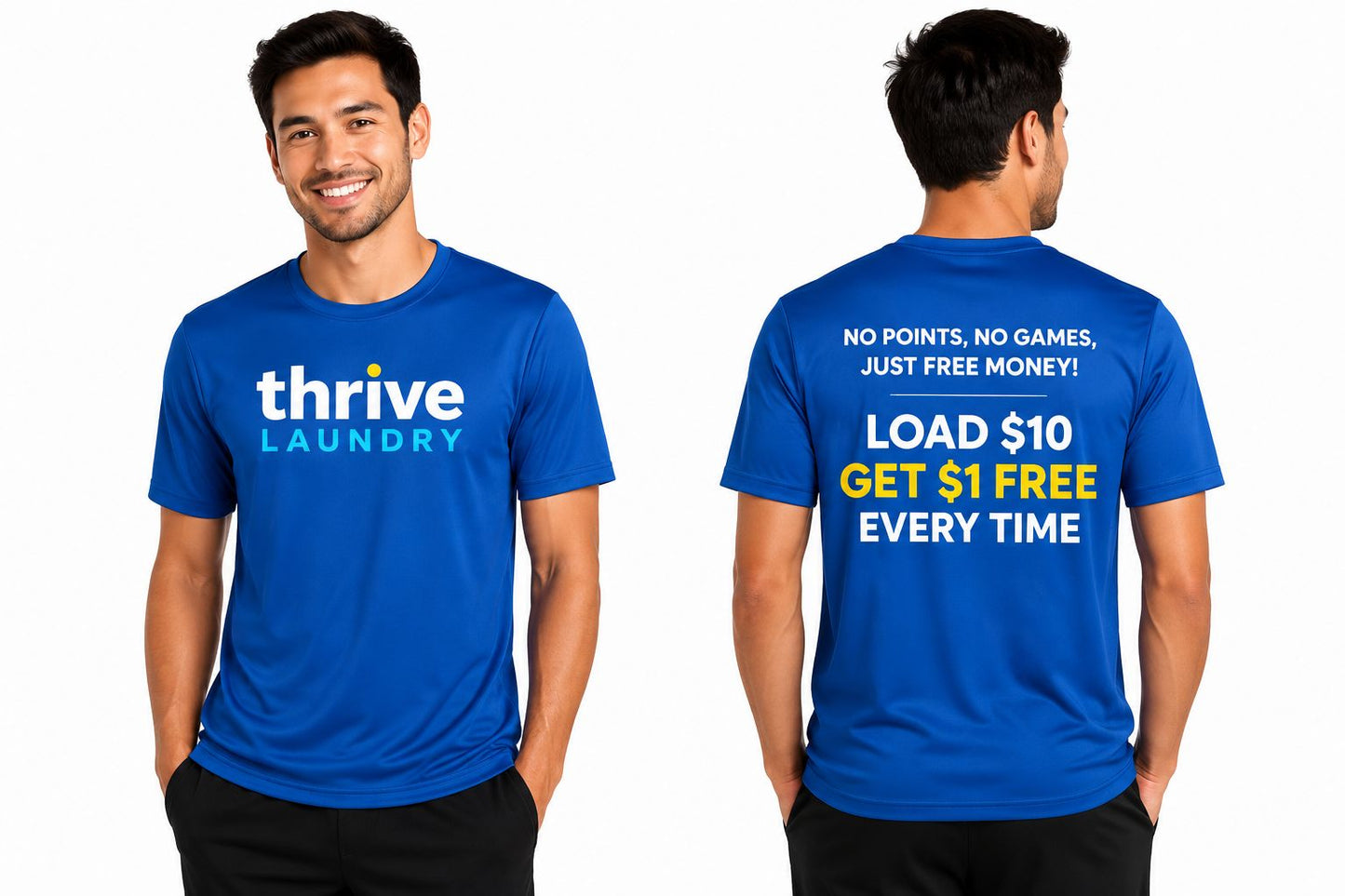 Performance T-Shirt Dry Zone DTF Logo Thrive Laundry