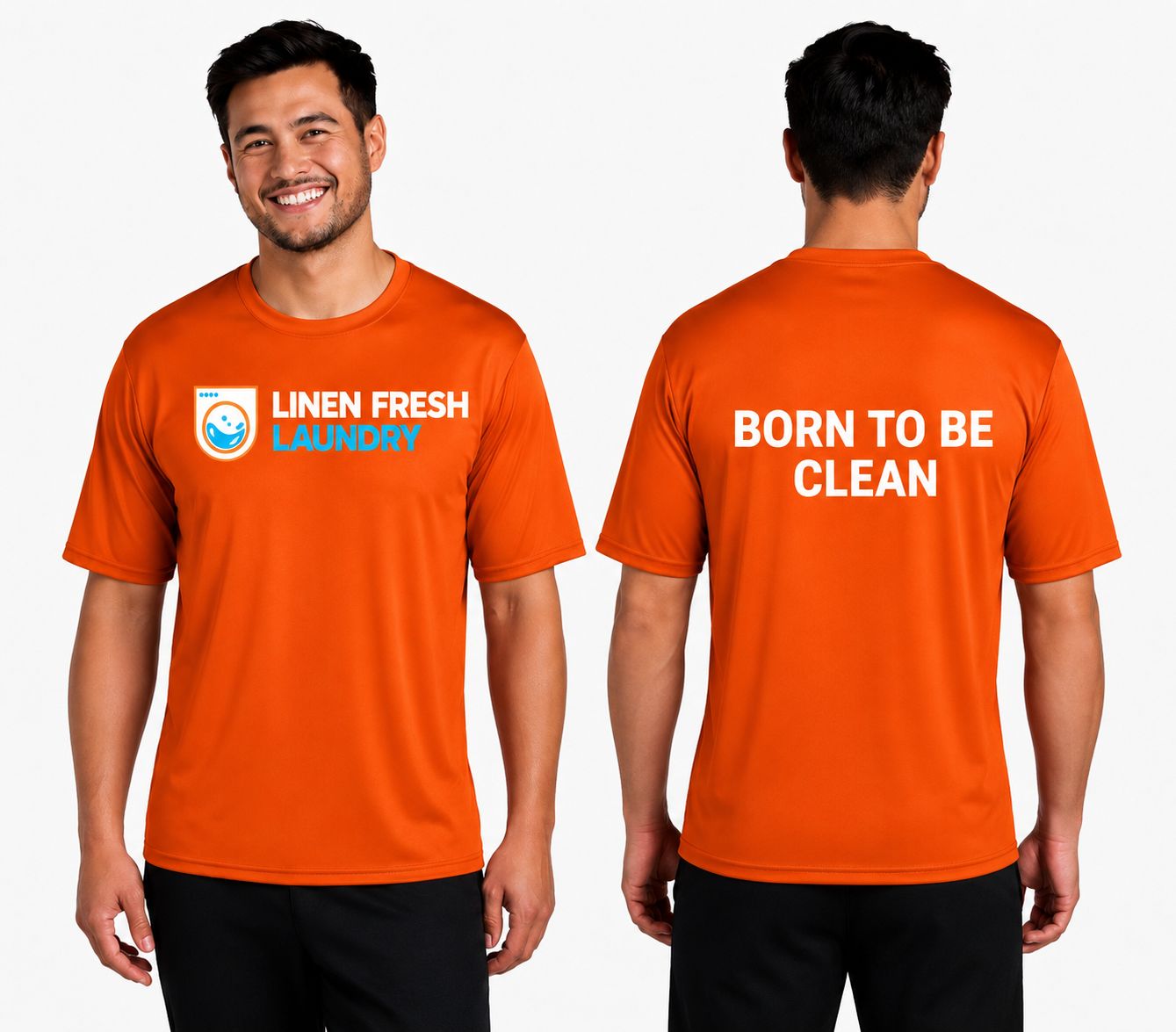 Performance T-Shirt Dry Zone DTF Logo LINEN FRESH ORANGE