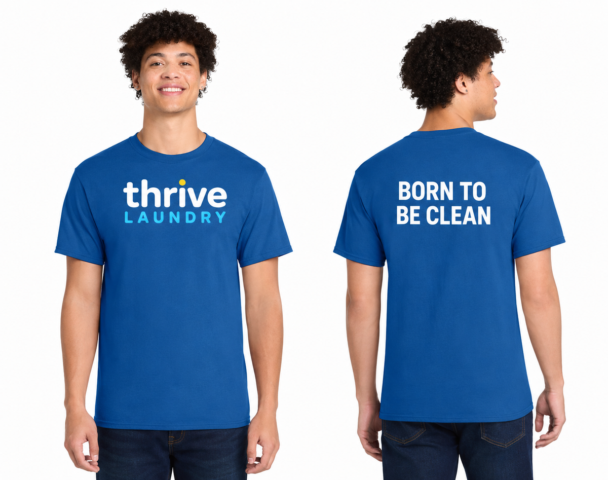 Cotton Tee DTF Logo Thrive Laundry