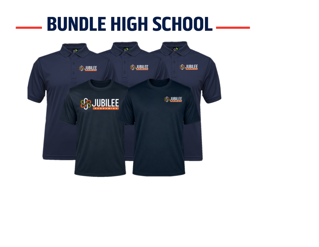 Jubilee Brownsville – Official HIGH  SCHOOL Uniform Bundle