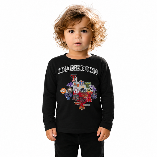 Toddler Xtreme-Tek Long Sleeve Shirt DTF COLLEGE BOUND Gonzalez Elementary School