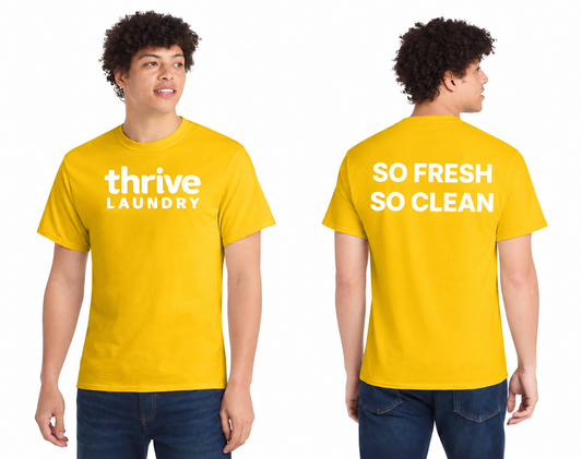 Cotton Tee DTF Logo Thrive Laundry