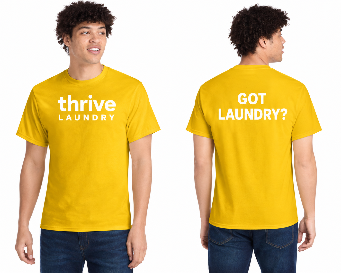 Cotton Tee DTF Logo Thrive Laundry