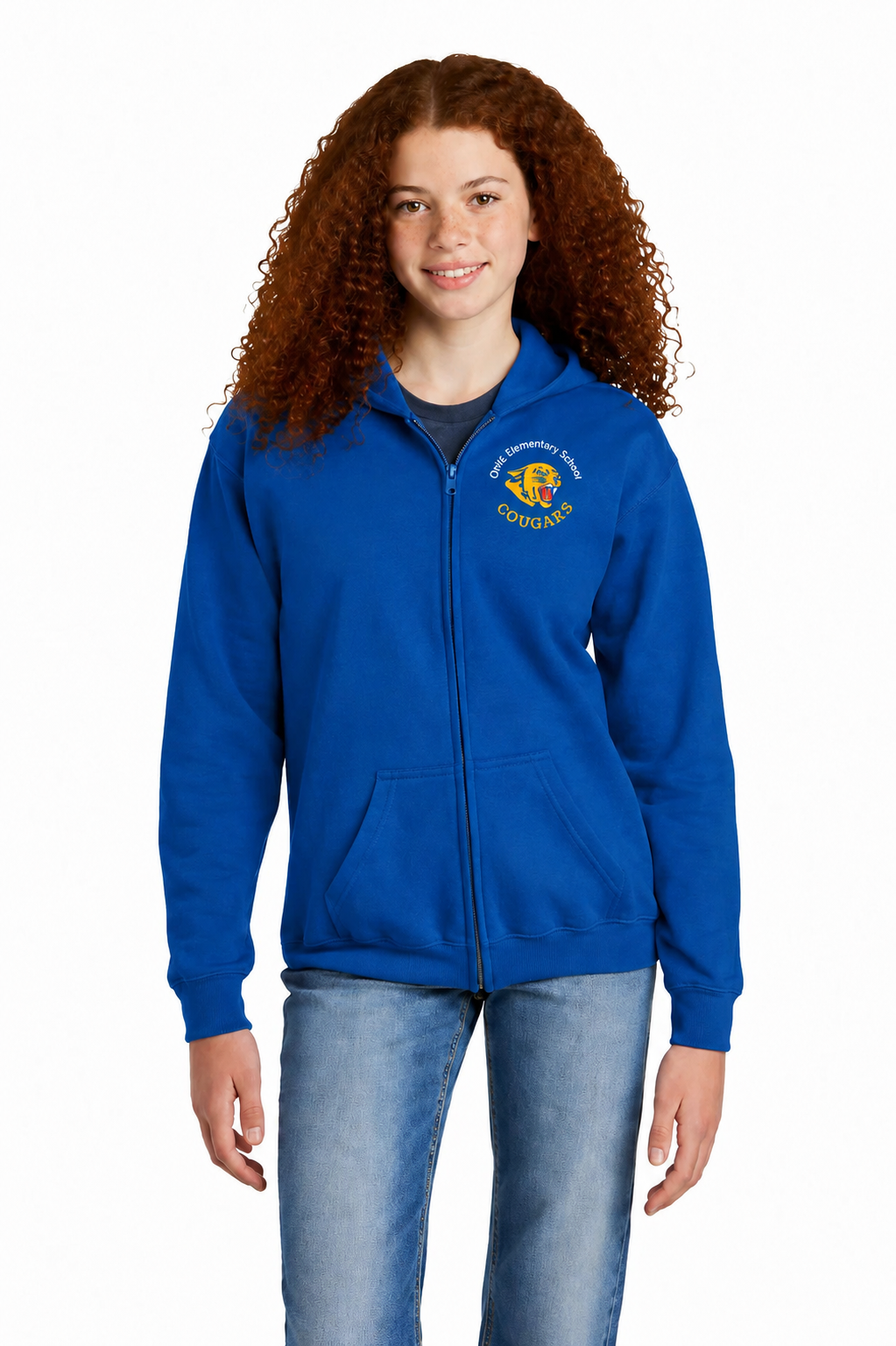 Ortiz Full-Zip Hooded Sweatshirt Embroidery Logo