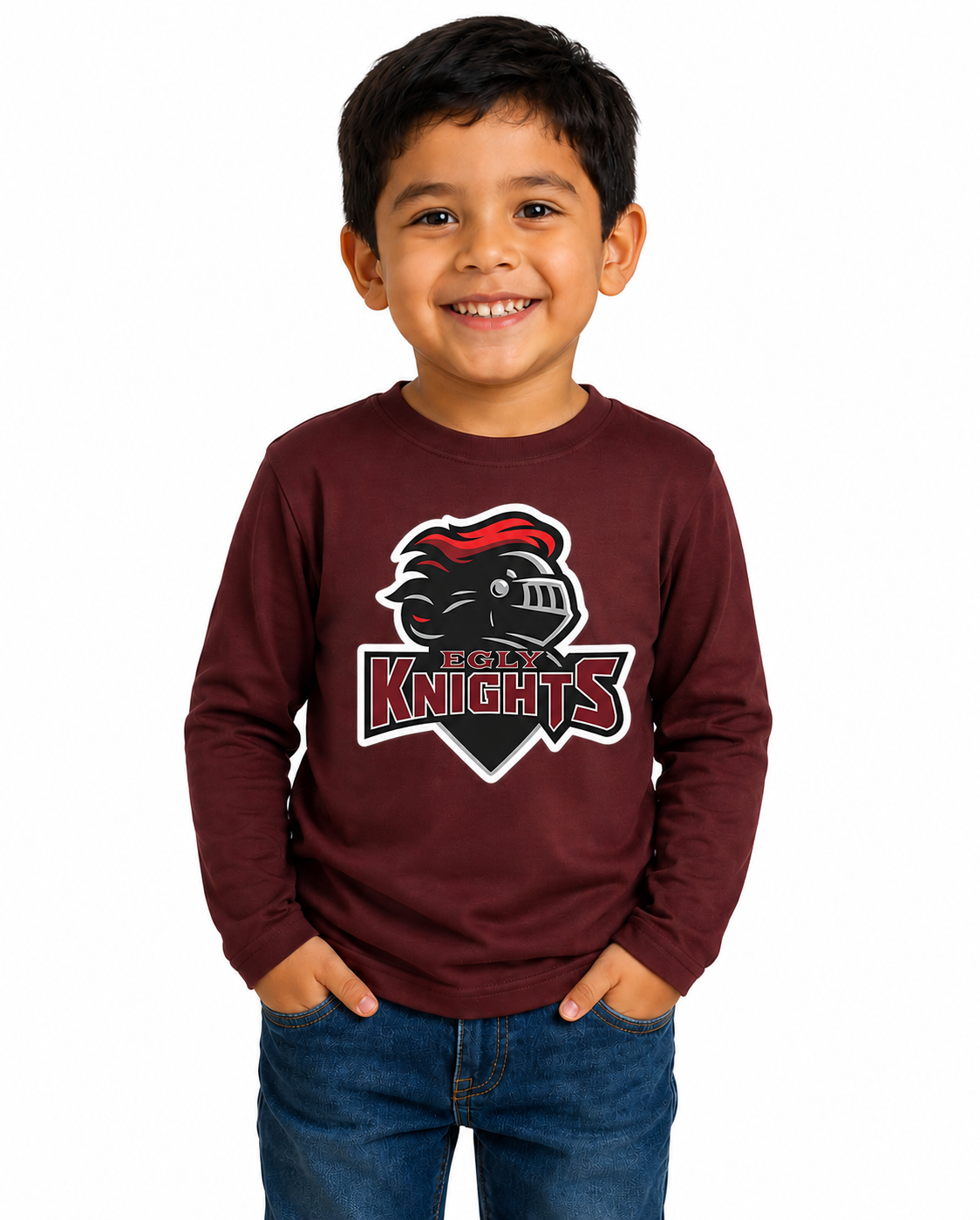 Egly Knights Toddler Xtreme-Tek Long Sleeve Shirt DTF Logo