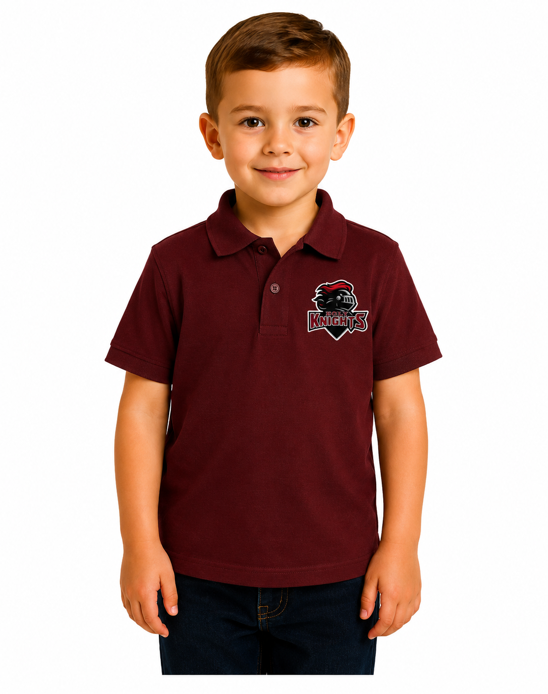 Toddler Polo Embroidery Logo Egly  Knights