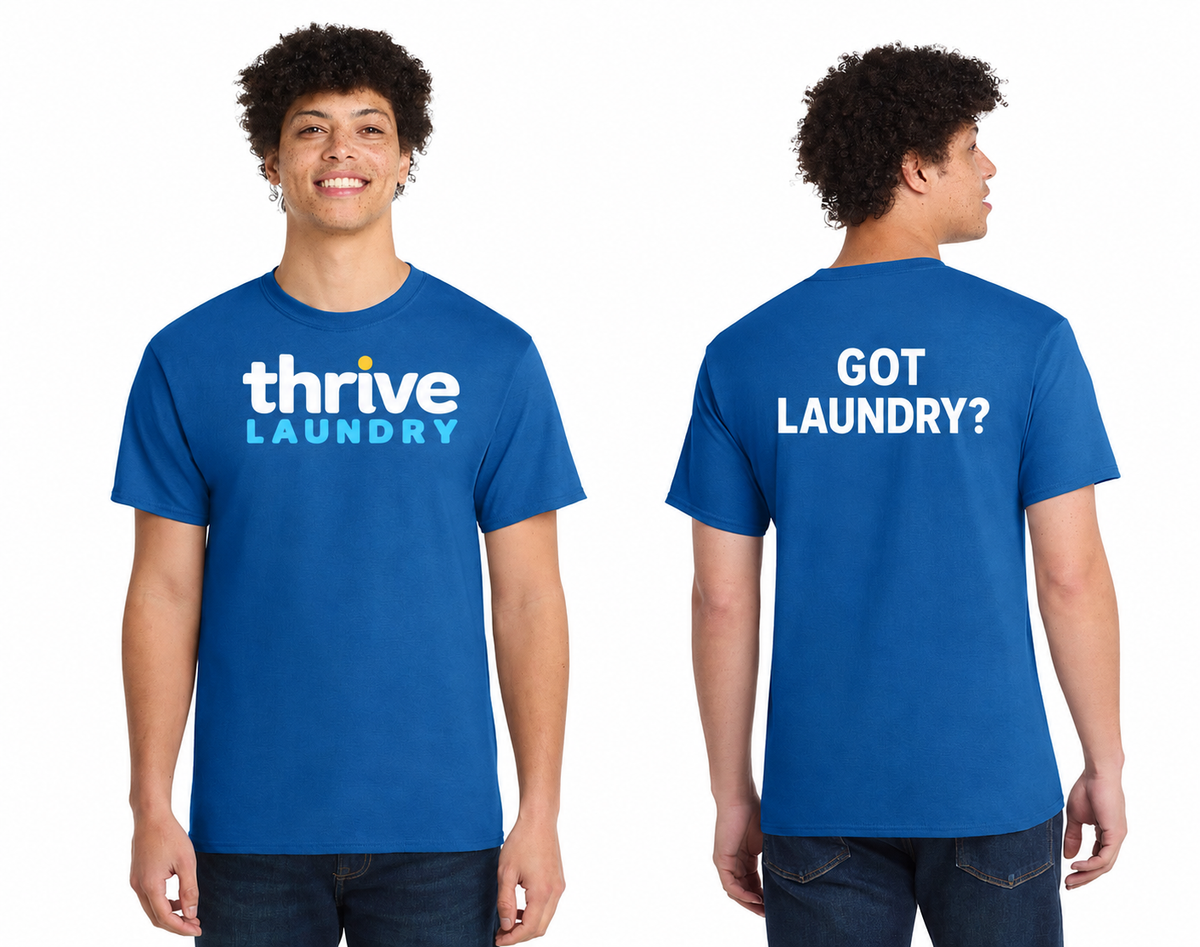 Cotton Tee DTF Logo Thrive Laundry