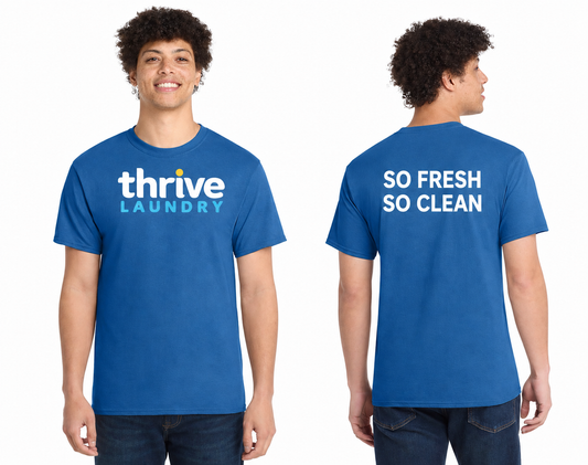 Cotton Tee DTF Logo Thrive Laundry