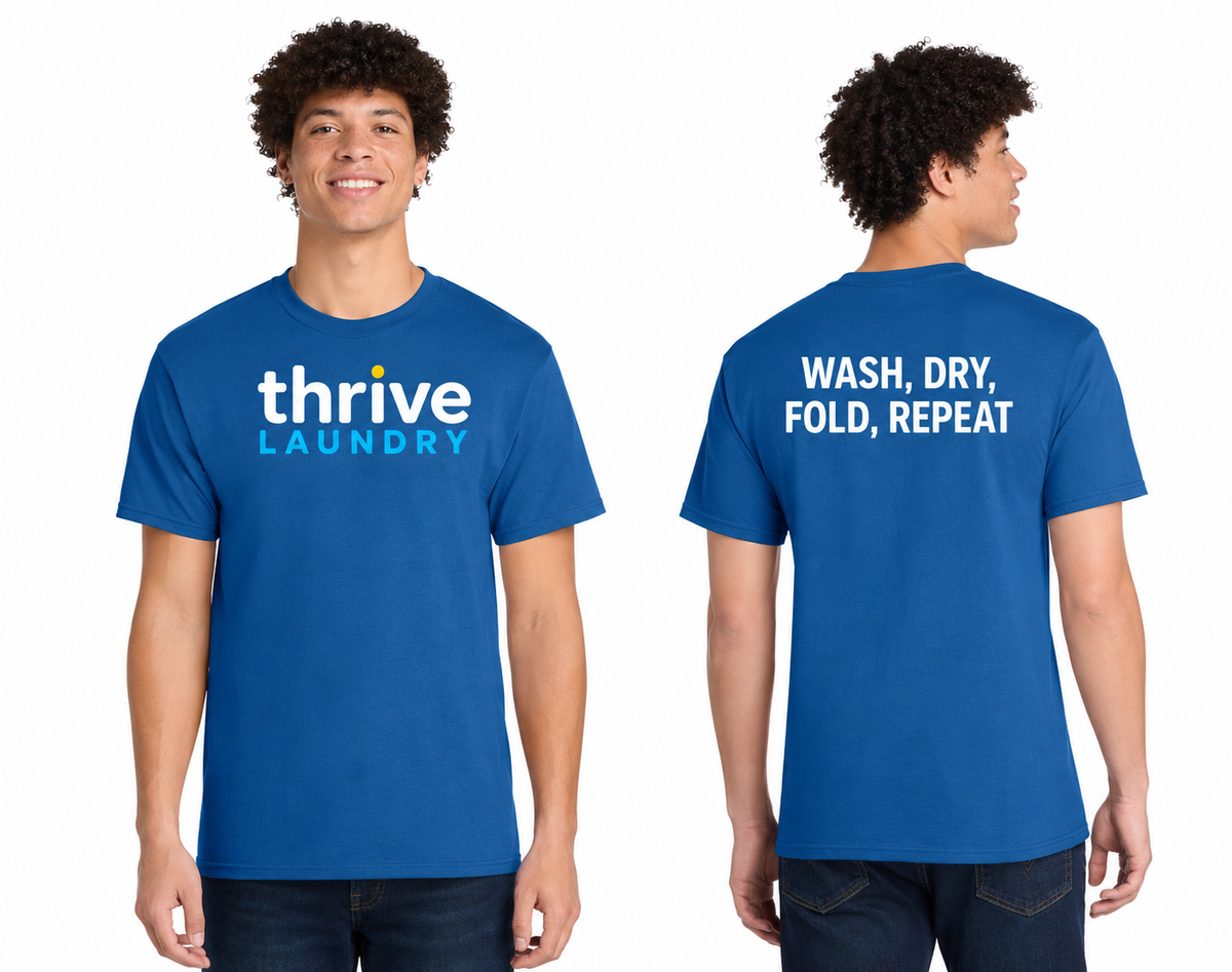 Cotton Tee DTF Logo Thrive Laundry