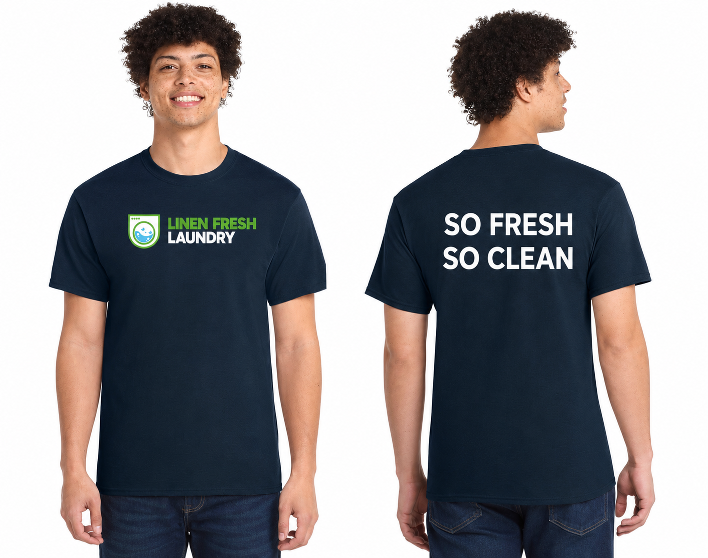 Cotton Tee DTF Logo LINEN FRESH