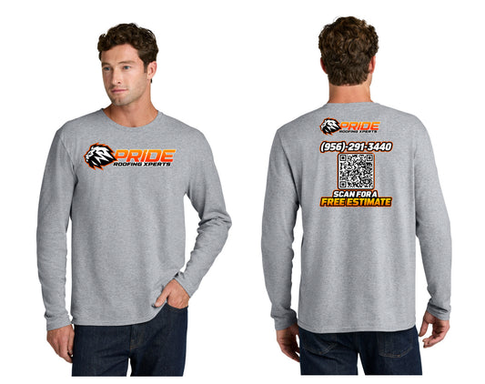 Easy Cotton Long Sleeve Tee DTF Logo