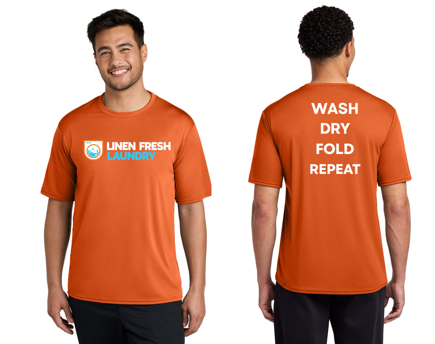 Performance T-Shirt Dry Zone DTF Logo LINEN FRESH ORANGE