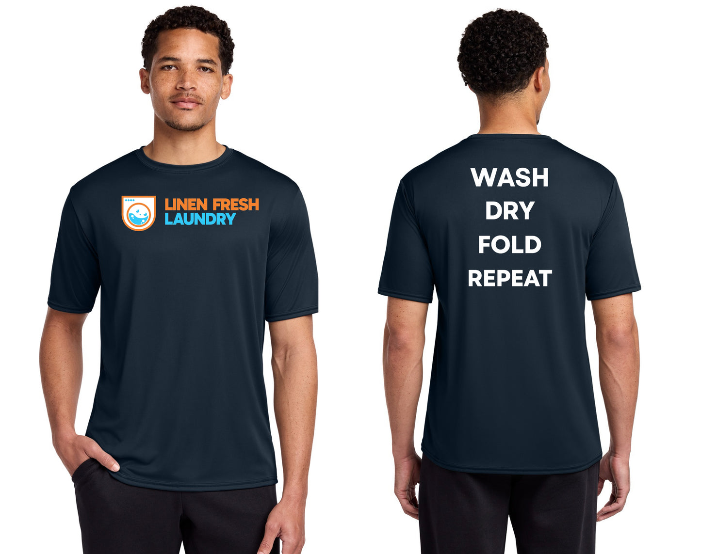 Performance T-Shirt Dry Zone DTF Logo LINEN FRESH ORANGE