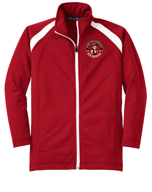 Vermillion Tricot Track Jacket Embroidery Logo