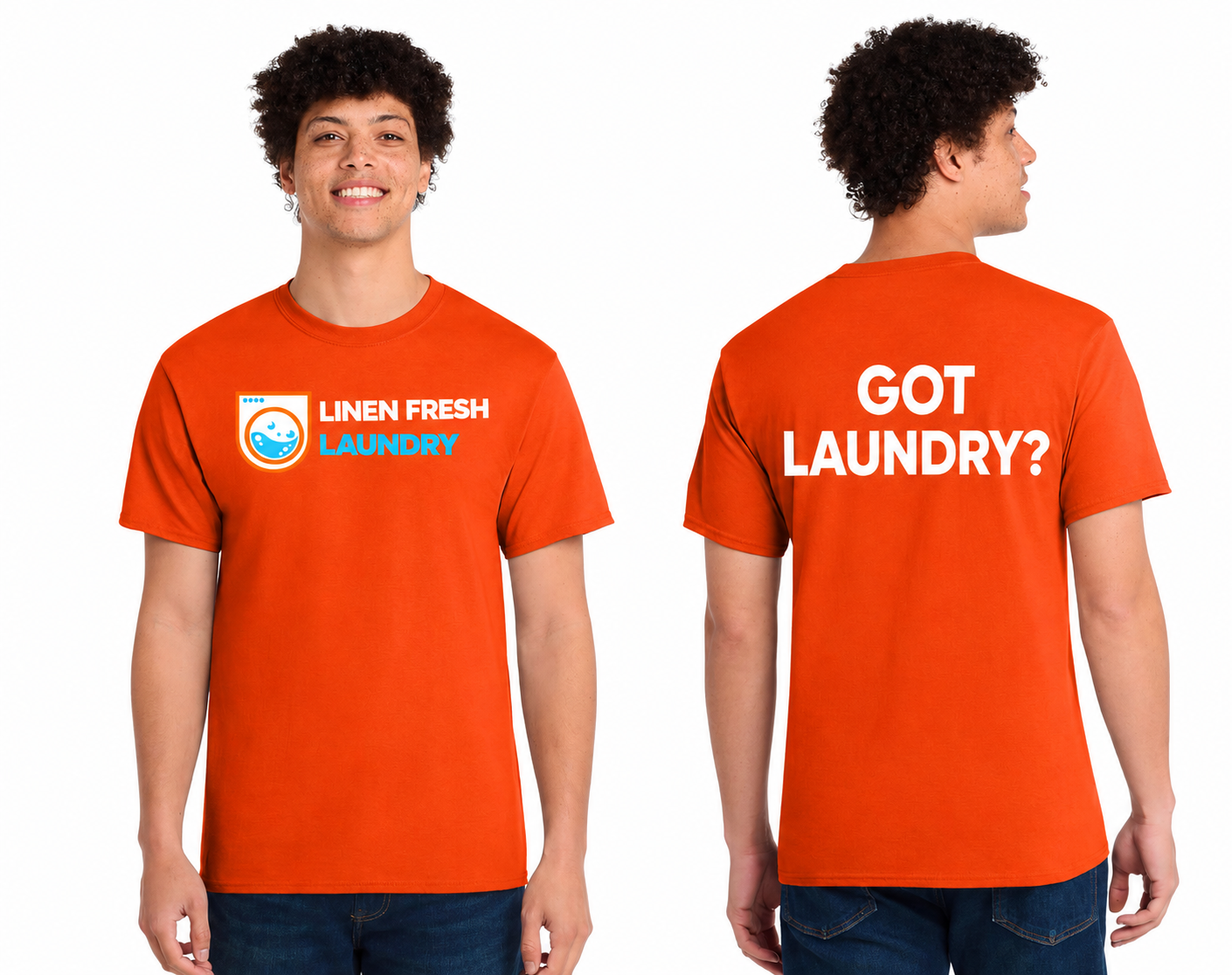 Cotton Tee DTF Logo LINEN FRESH