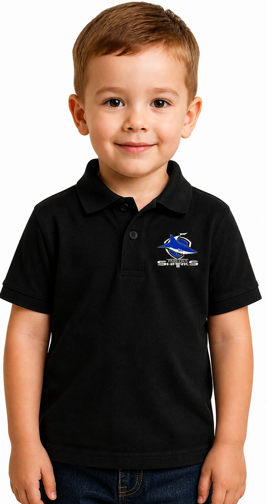 Paredes Toddler Polo Embroidery Logo Paredes Sharks