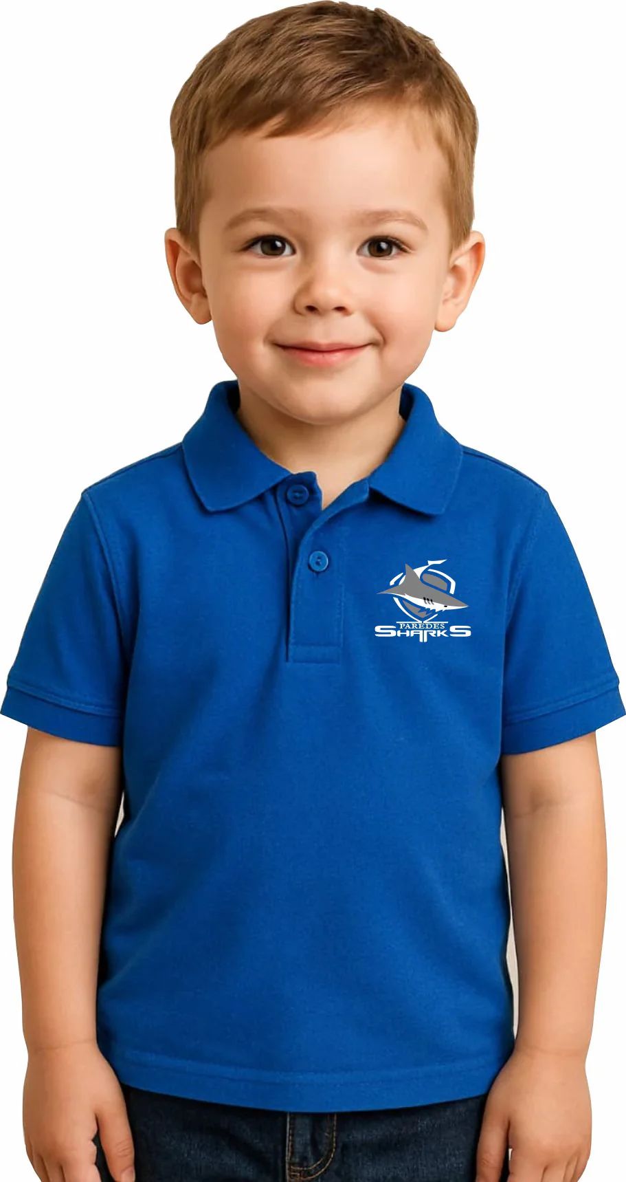 Paredes Toddler Polo Embroidery Logo Paredes Sharks
