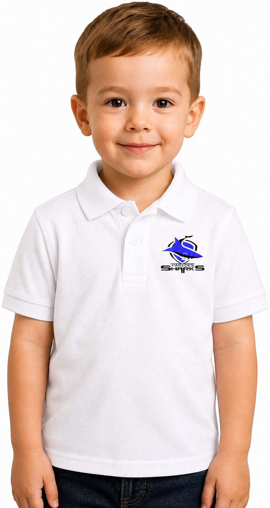 Paredes Toddler Polo Embroidery Logo Paredes Sharks