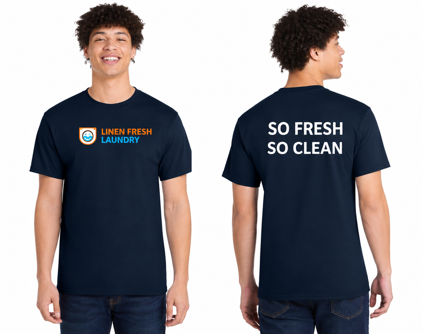 Cotton Tee DTF Logo LINEN FRESH