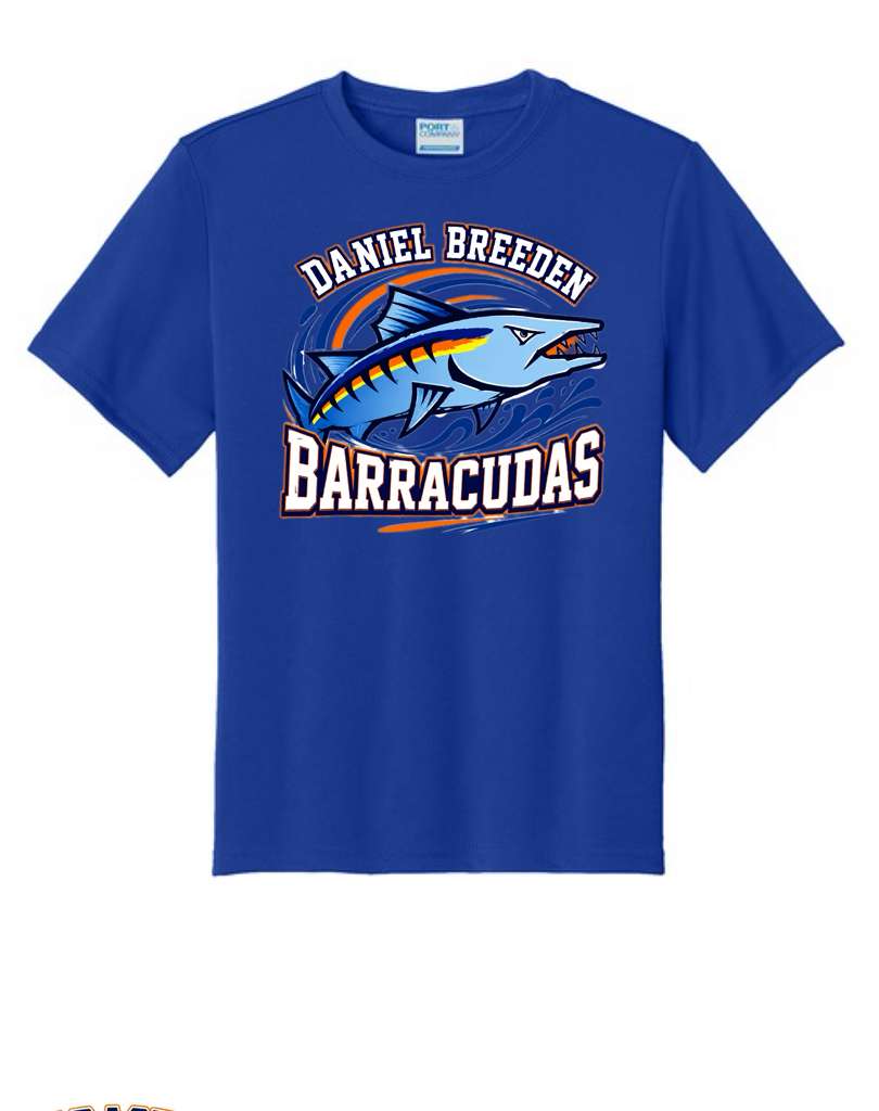 Breeden Performance T-Shirt Dry Zone DTF Logo Breeden Barracudas