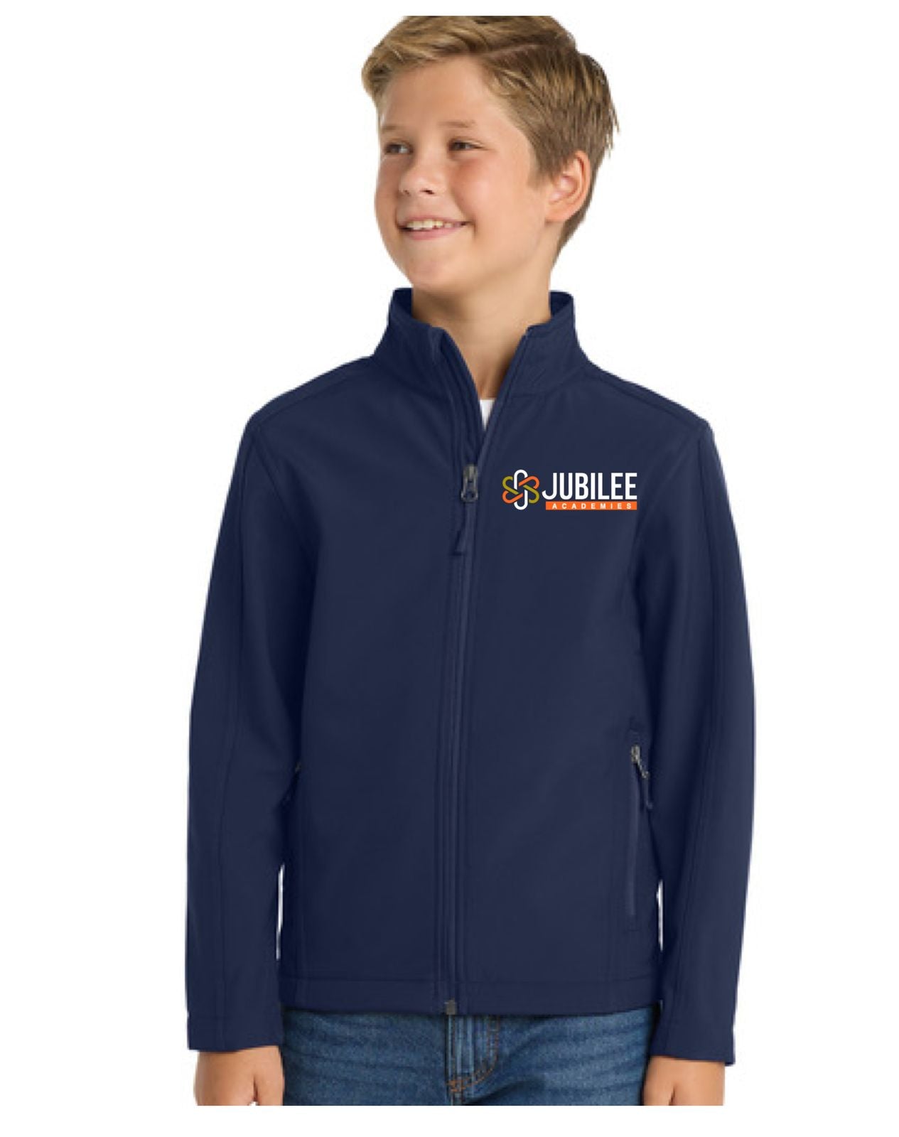 Jubilee San Antonio Youth Core Soft Shell Jacket – Embroidered Logo