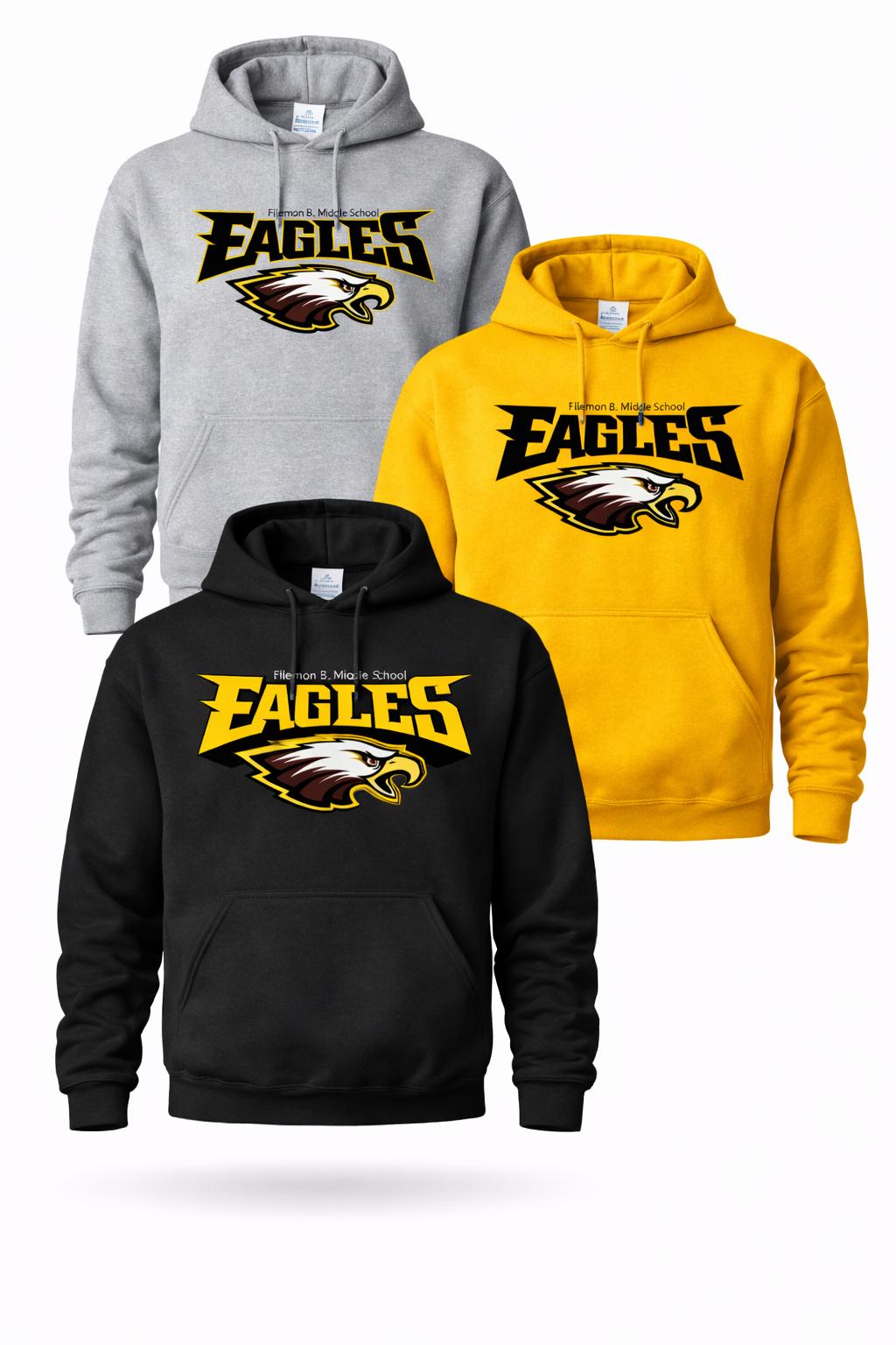 Vela Pullover Hoodie DTF Logo Model Eagles