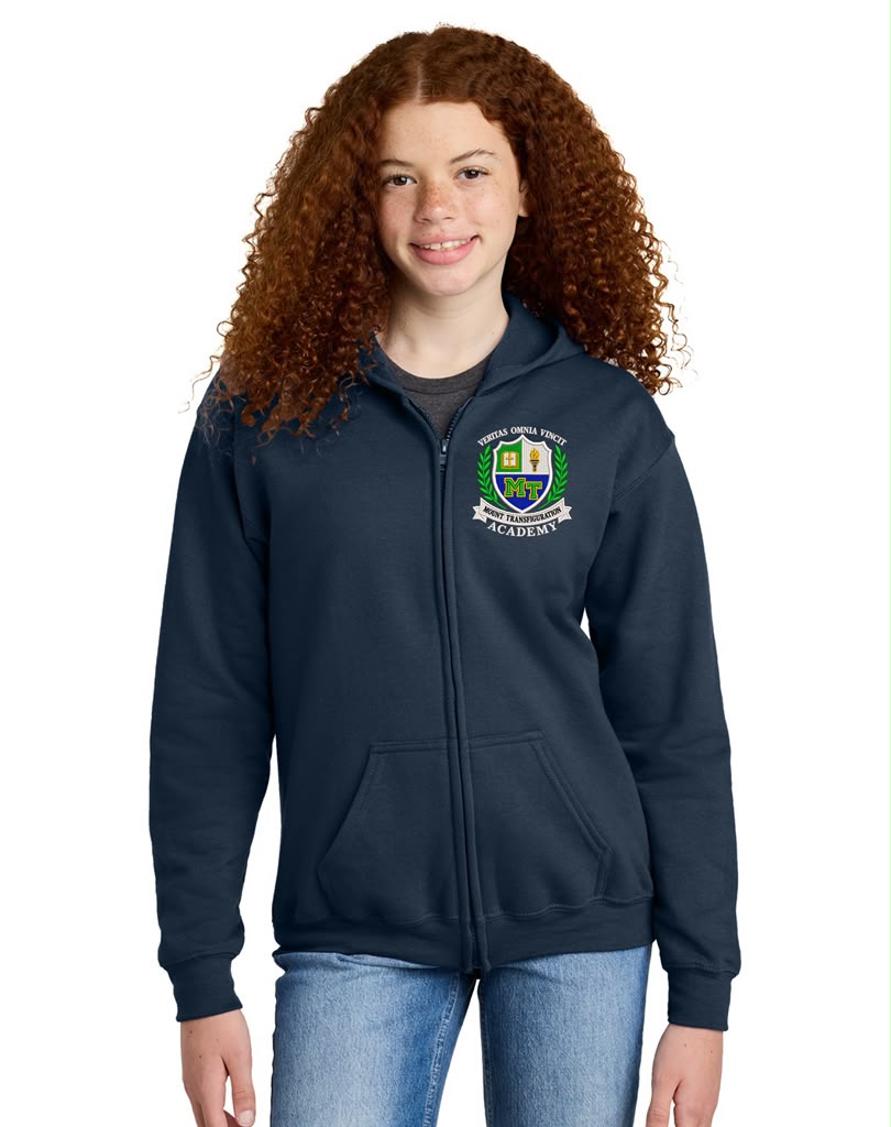 MT Full-Zip Hooded Sweatshirt Embroidery Logo