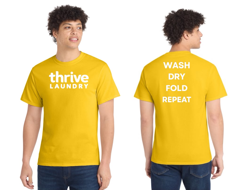 Cotton Tee DTF Logo Thrive Laundry