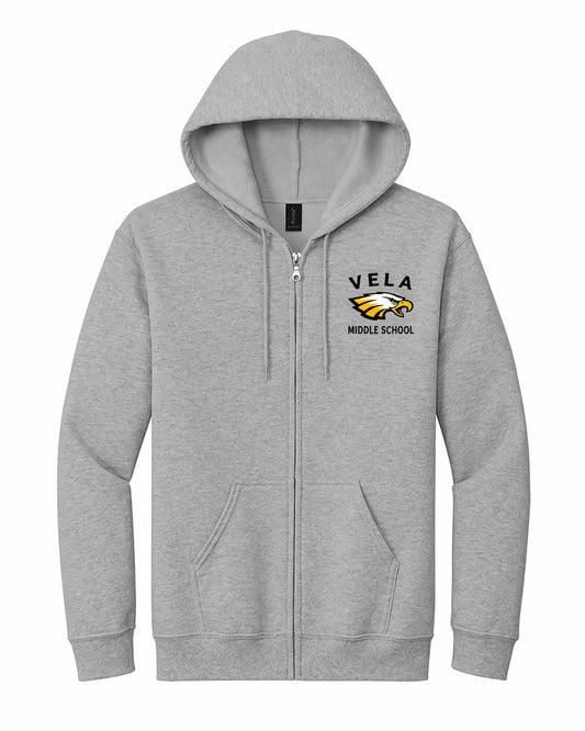 Vela Full Zip Hoodie Embroidery Logo