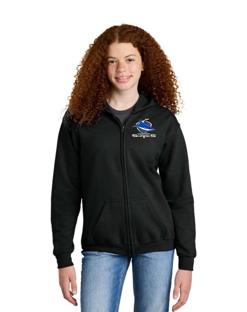 Paredes Full-Zip Hooded Sweatshirt Embroidery Logo
