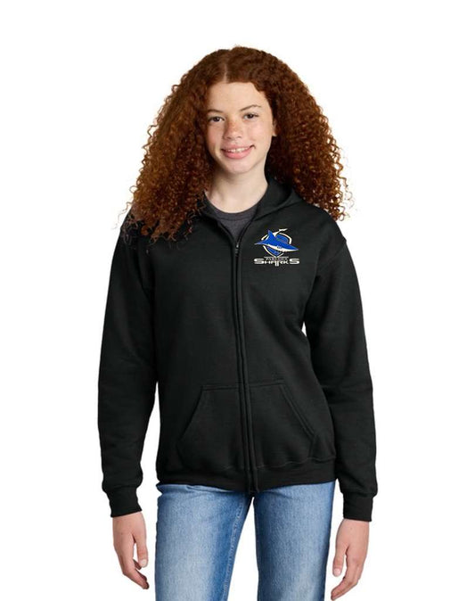 Paredes Full-Zip Hooded Sweatshirt Embroidery Logo