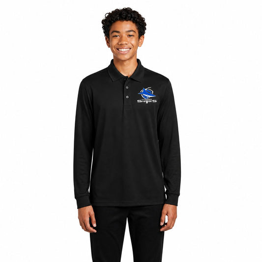 Paredes Long Sleeve Polo Embroidery Logo