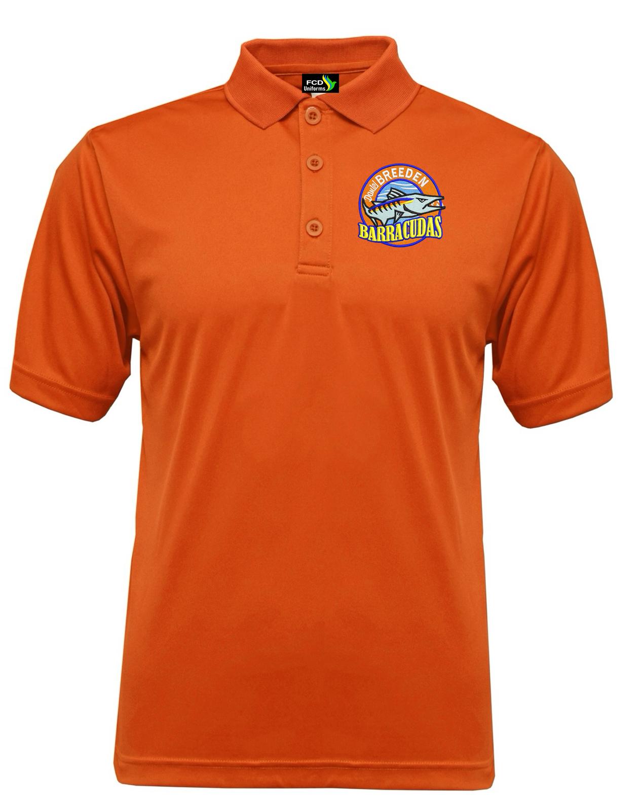Breeden Xtreme-Tek Polo, Embroidery Polo Breeden Barracudas