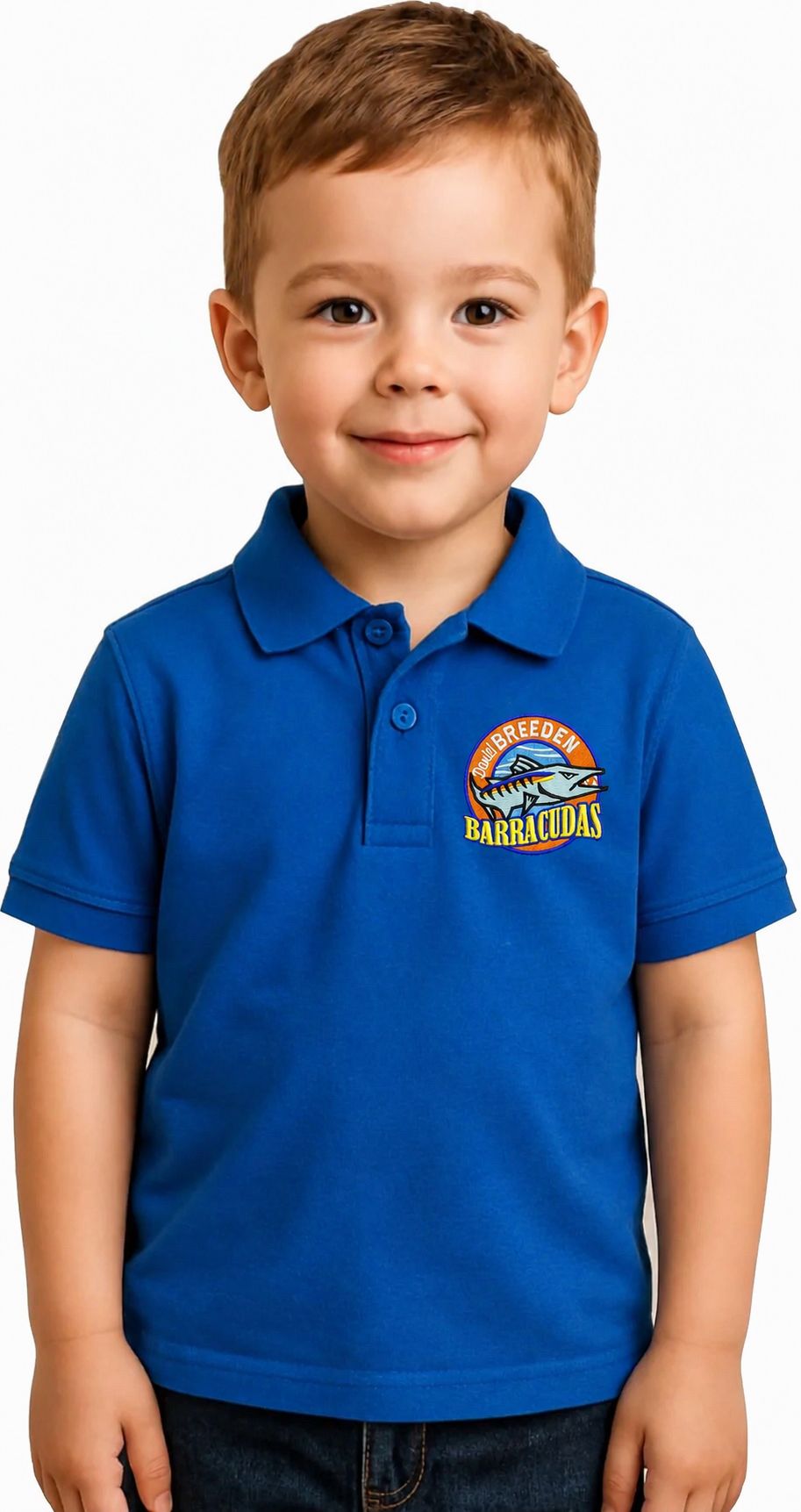Breeden Toddler Polo Embroidery Logo Breeden Barracudas