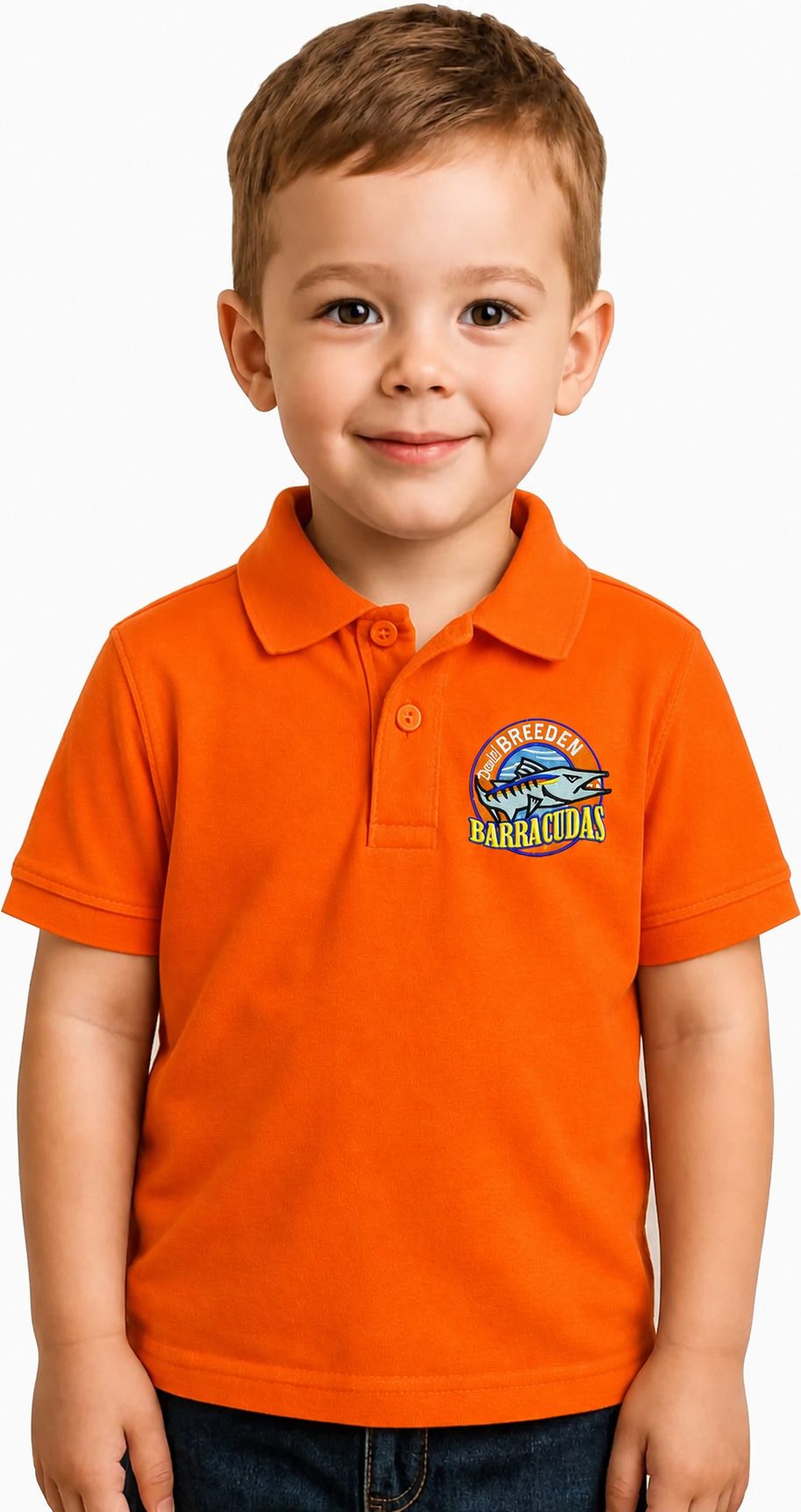 Breeden Toddler Polo Embroidery Logo Breeden Barracudas