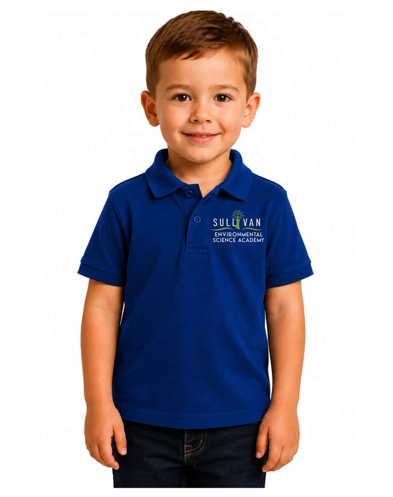 Toddler Polo Embroidery Logo Sullivan Elementary