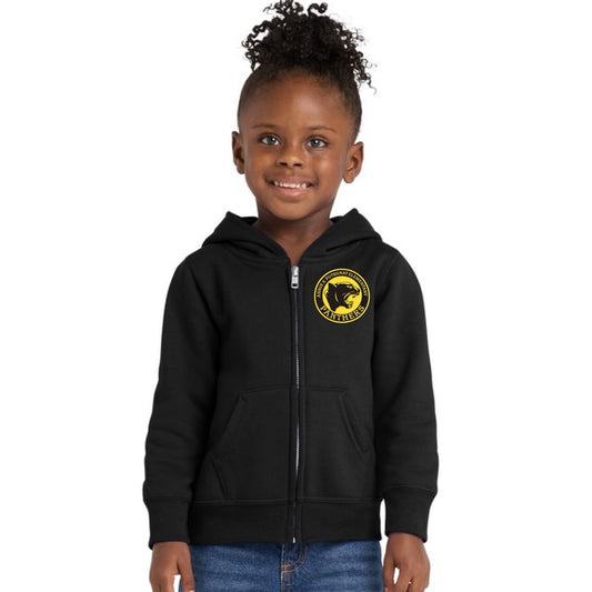 Putegnat  Toddler Core Fleece Full-Zip Hooded Sweatshirt Embroidery Logo